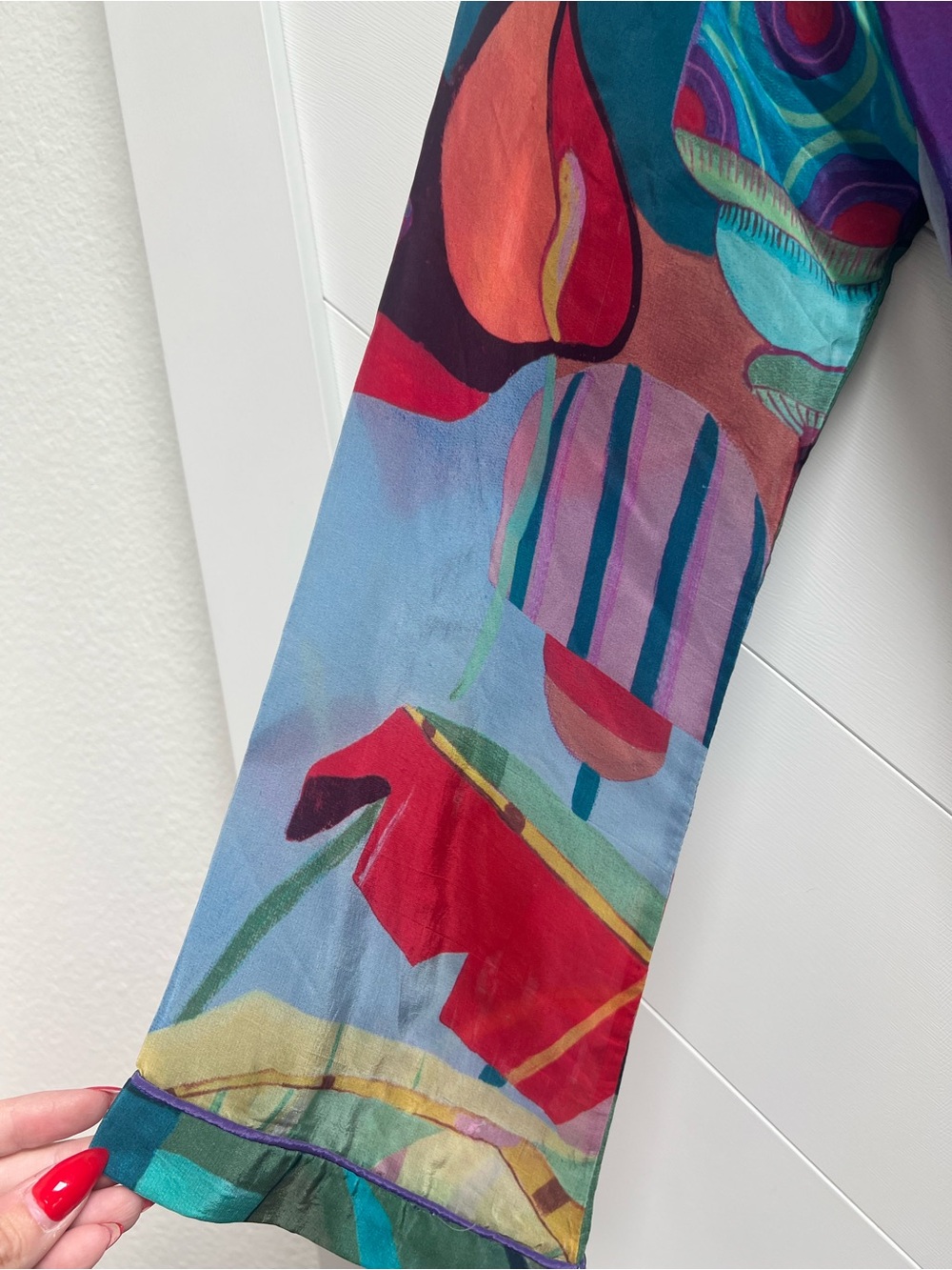 FARM Rio Multicolor Abstract Long Kimono Jacket - Picture 6 of 7